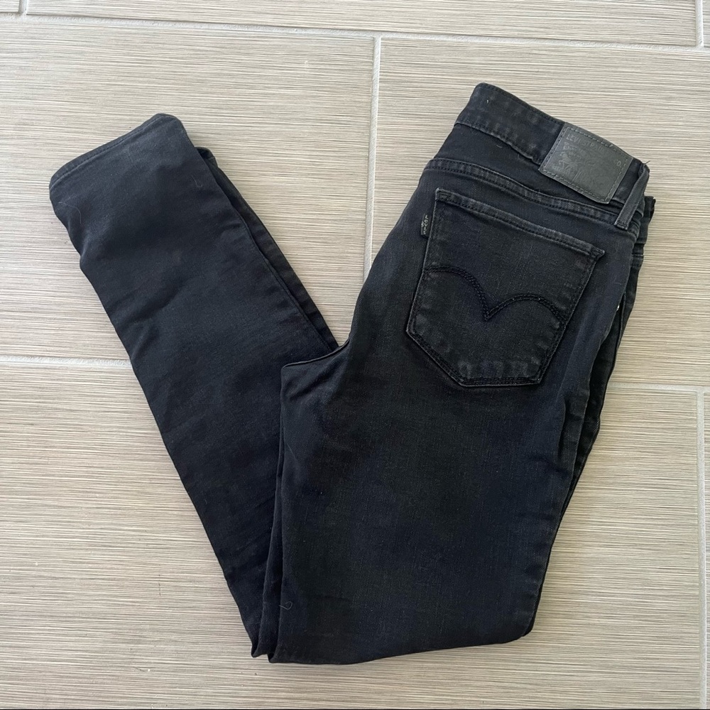 Levi Black Jeans, 711 Skinny, Size 29 (Size 8)